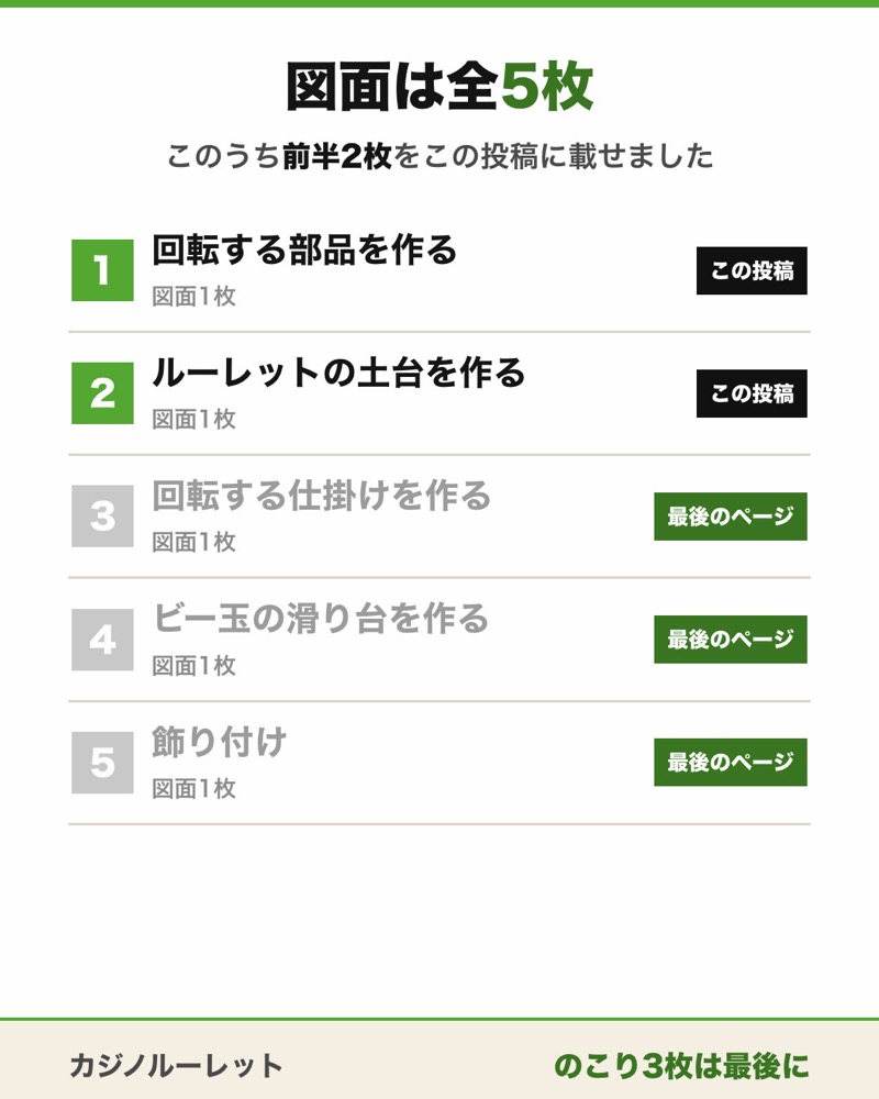 カジノルーレットの図面 3枚目