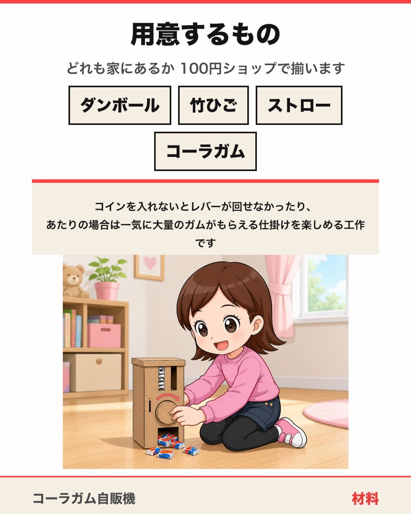 コーラガム自販機の図面 2枚目
